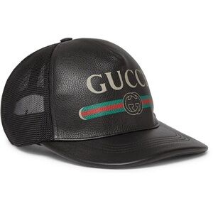Authentic Gucci Black Mesh Cap size large adjustable